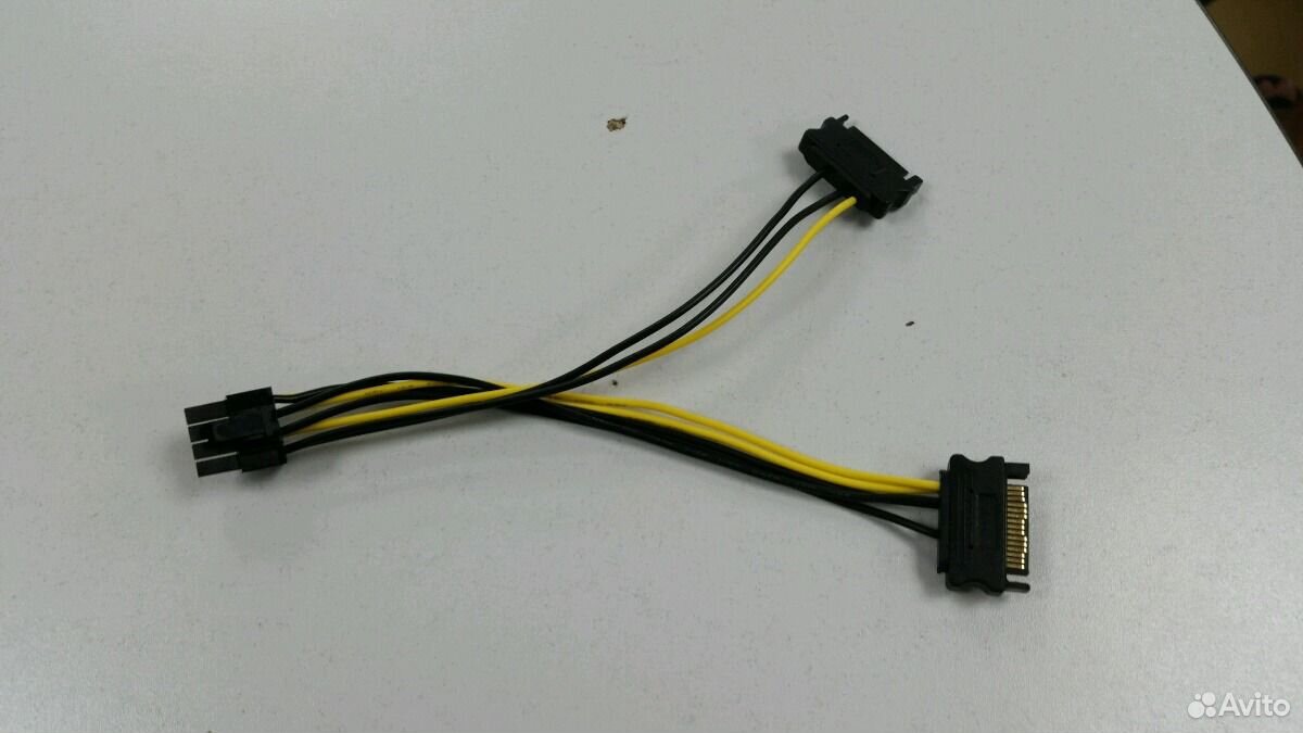 2 sata 6 pin. Питание видеокарты 4090 переходник.