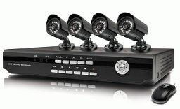 Комплект видеонаблюдения из 4-х видеокамер+ регист