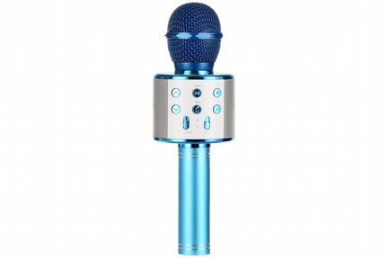 Микрофон для караоке ws-858 голубой