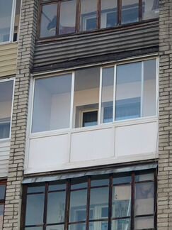 Алюминиевая раздвижка на балкон 3000*1500