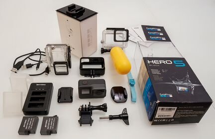 GoPro Hero 5 Black аккумуляторы, зарядка и боксы