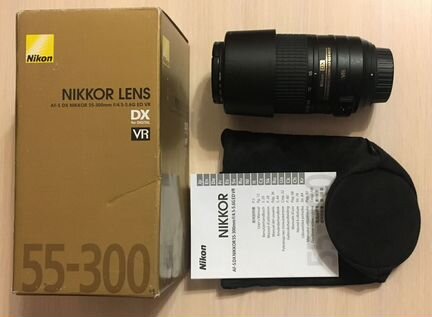 Объектив Nikon 55-300mm eddx VR AF-S nikkor