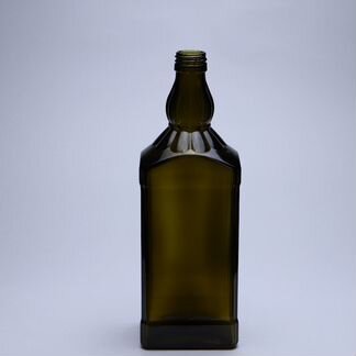 Бутылка прямоугольная оливковая 0,75л