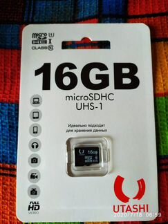 Карта памяти MicroSD на 16GB