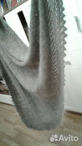 Платок шаль, связанный в Оренбурге