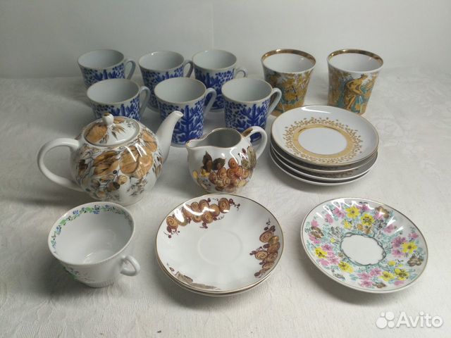 Чашки,Кружки,Блюдце,Чайник,ваза,лфз
