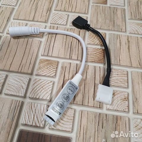 Контроллер RGB mini (12V -72W(24V 144W) 6A с кнопк