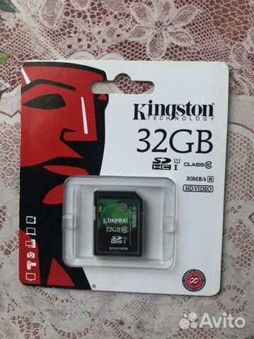 Карта памяти kingston sdhc 32 gb