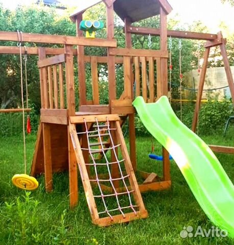 Детская деревянная площадка