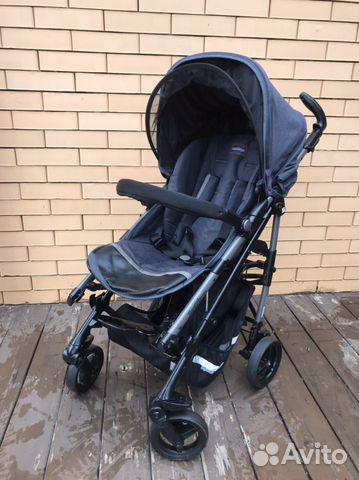 Прогулочная коляска peg perego si blue denim