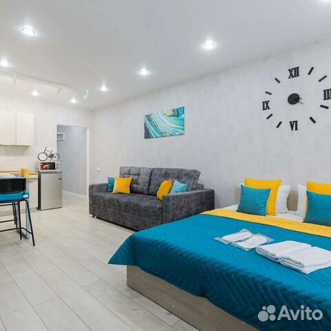 

Квартира-студия, 40 м², 2 кровати