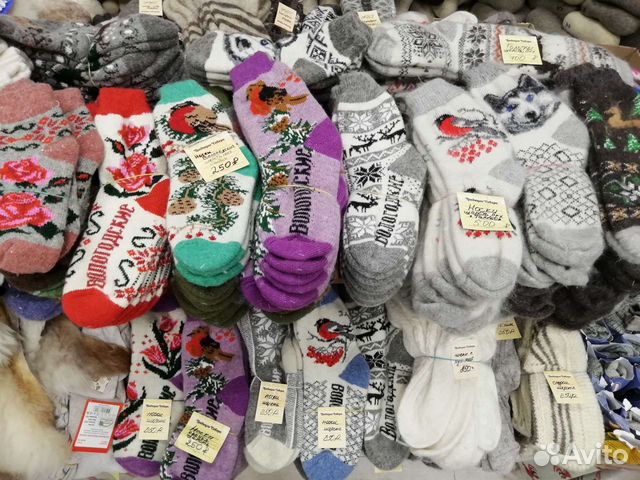 Носки овечья и козья шерсть