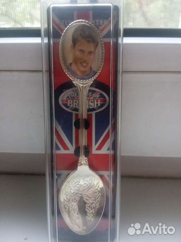 Посеребренная ложка винтаж Prince William