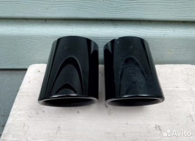 Насадки BMW F серии черный хром