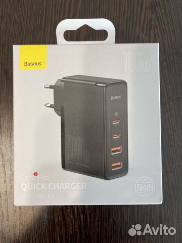 Зарядка Baseus Gan 2 100W, блок питания, бп