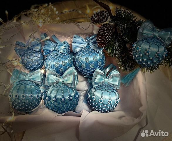 Новогодние шары ручной работы