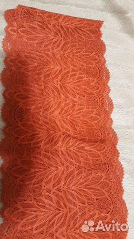 Кружево стрейч красное 3 м
