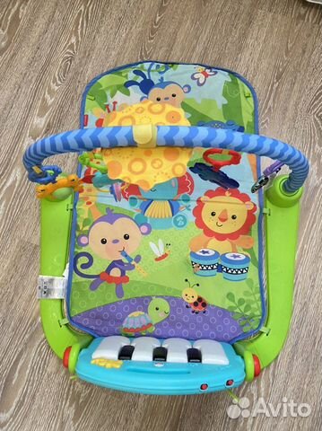Развивающий коврик fisher price с пианино