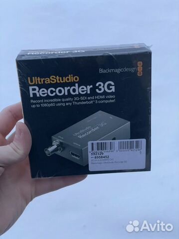 Ultrastudio recorder 3g карта видеозахвата blackmagic