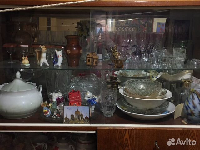 Супница, сервизы, чайные, рюмки, бокалы, фужеры, в