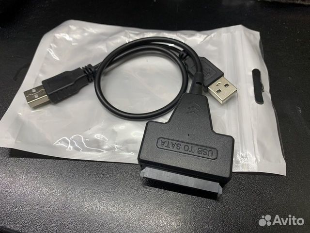 Переходник USB SATA с доп питанием на 12в