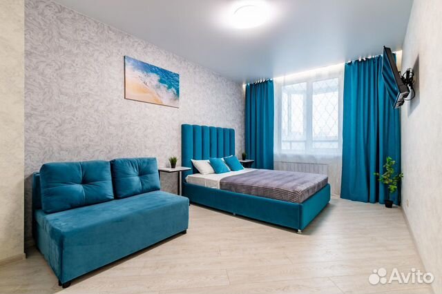 

1-к. квартира, 45 м², 3 кровати