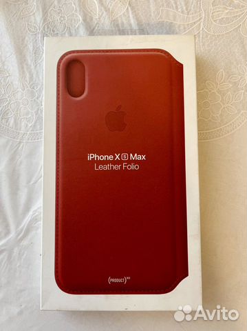 Чехол Apple iPhone XS Max Leather Folio