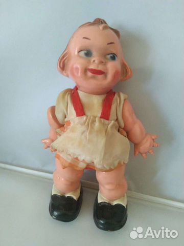 Кукла винтаж ходячая Edi редкая 16 см целлулоид