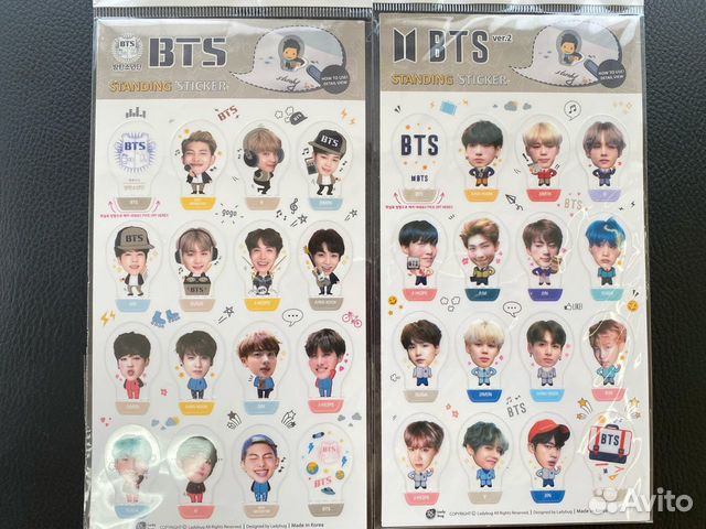 Стикеры статуэтки BTS EXO Shinee Blackpink kpop