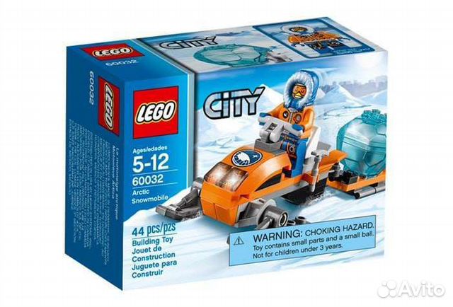 Lego city арктика 60032 Арктический Снегоход