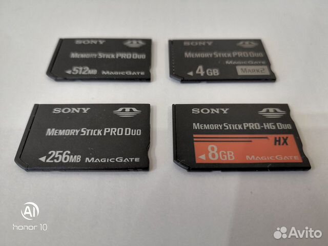 Карты памяти Sony Memory Stick Pro Duo