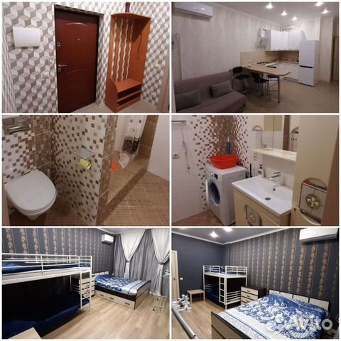

1-к. квартира, 45 м², 3 кровати