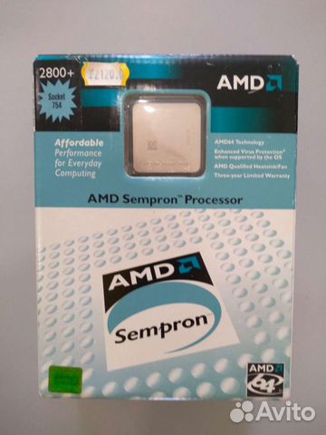 Процессор AMD Sempron 2800+ новый в упаковке