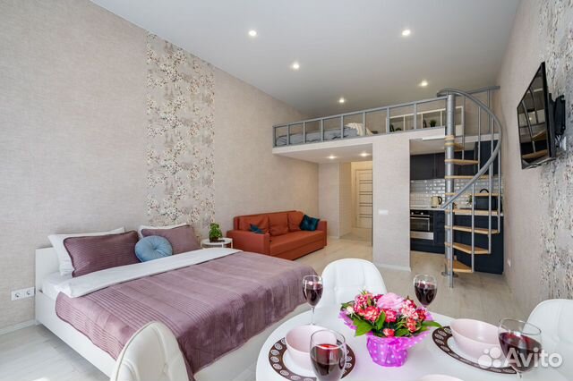 

Квартира-студия, 40 м², 3 кровати