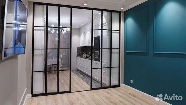 Алюминиевые межкомнатные перегородки двери