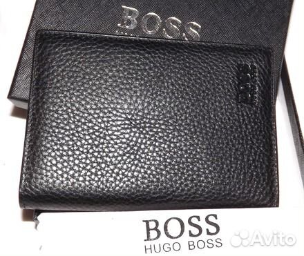 Обложка кожаная для паспорта H. Boss black 305 new Обложка кожаная для паспорта H. Boss black 305 new