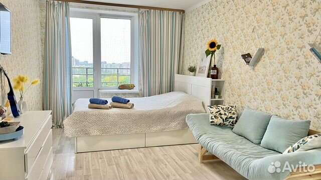 

1-к. квартира, 38 м², 3 кровати