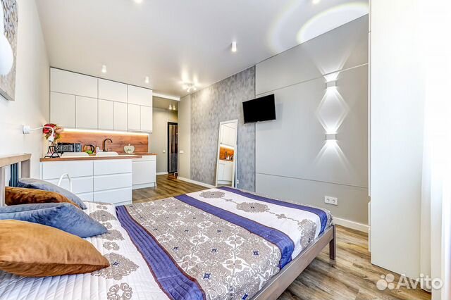 

Квартира-студия, 28 м², 2 кровати