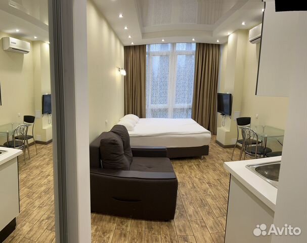 

Квартира-студия, 25 м², 2 кровати