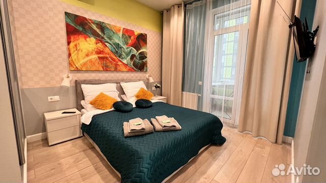

1-к. квартира, 43 м², 2 кровати