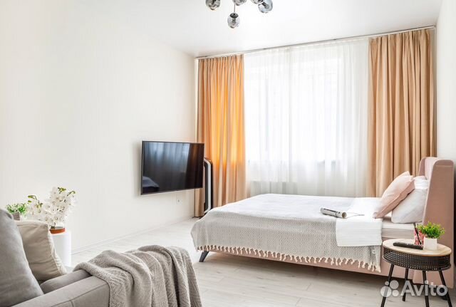 

1-к. квартира, 44 м², 2 кровати