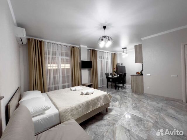 

Квартира-студия, 28 м², 2 кровати