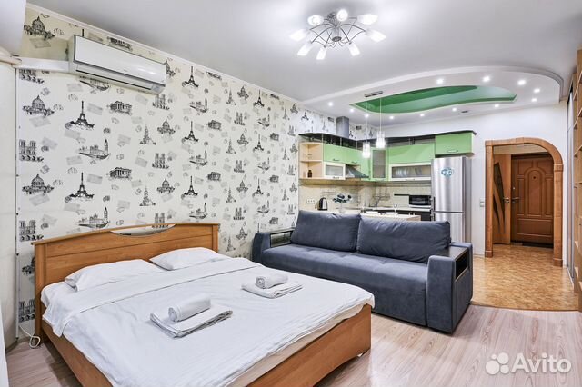 

Квартира-студия, 33 м², 2 кровати