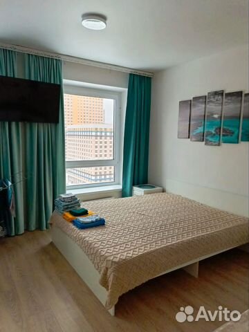 

Квартира-студия, 32 м², 2 кровати