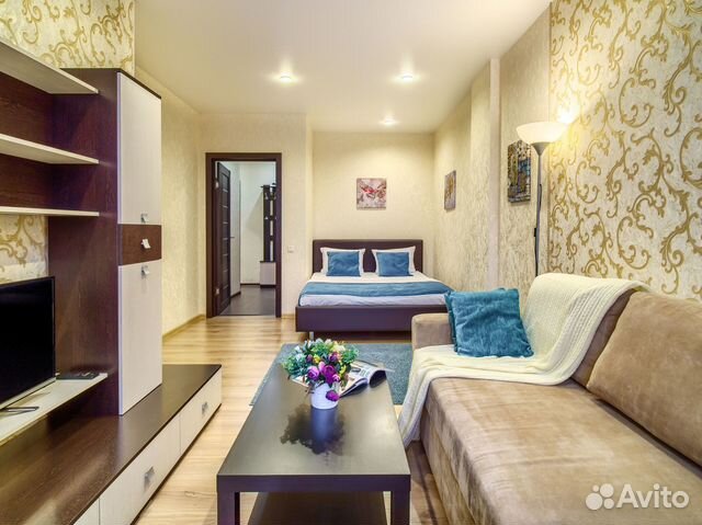 

1-к. квартира, 40 м², 2 кровати