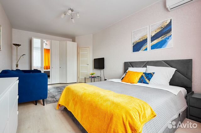 

1-к. квартира, 42 м², 2 кровати