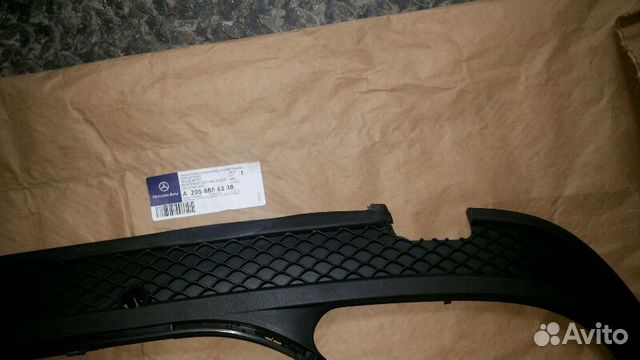Юбка заднего бампера мерседес C 205 amg