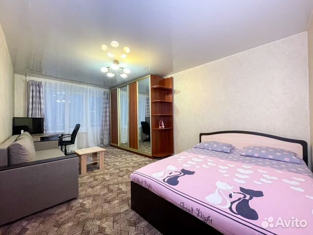 

1-к. квартира, 42 м², 2 кровати