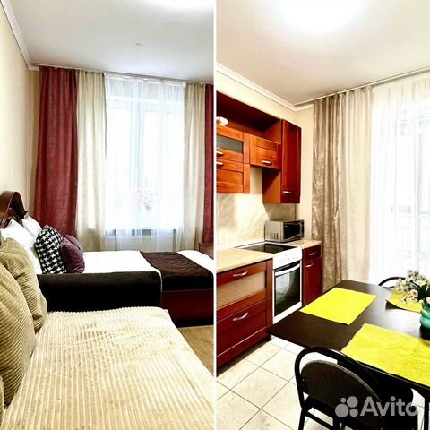 

1-к. квартира, 40 м², 2 кровати