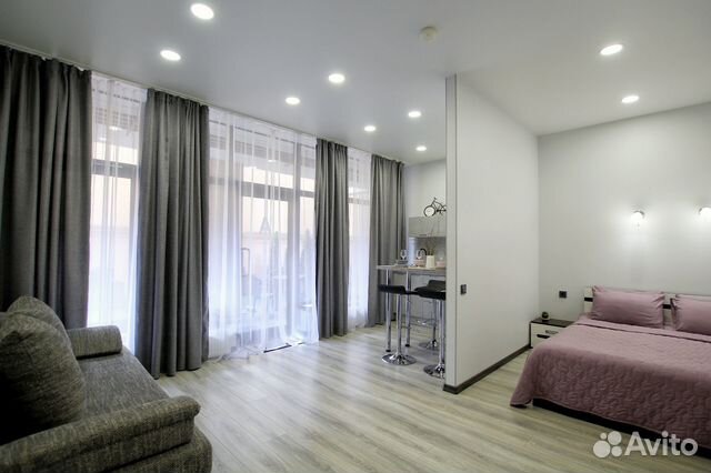 

Квартира-студия, 34 м², 2 кровати